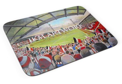 Griffin Park Stadium Fine Art Mouse Mat - Brentford FC